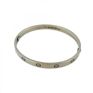 Cartier Love Bangle Bracelet White Gold